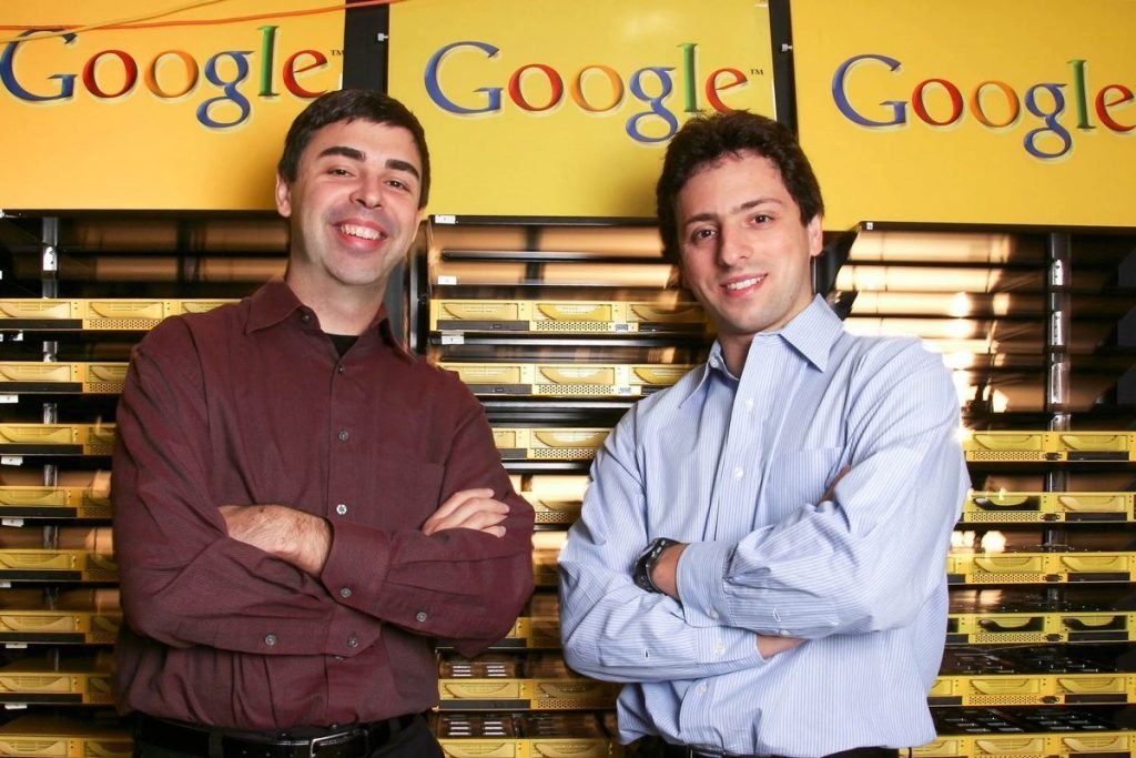 لری پیج (Larry Page) و سرگی برین (Sergey Brin.)